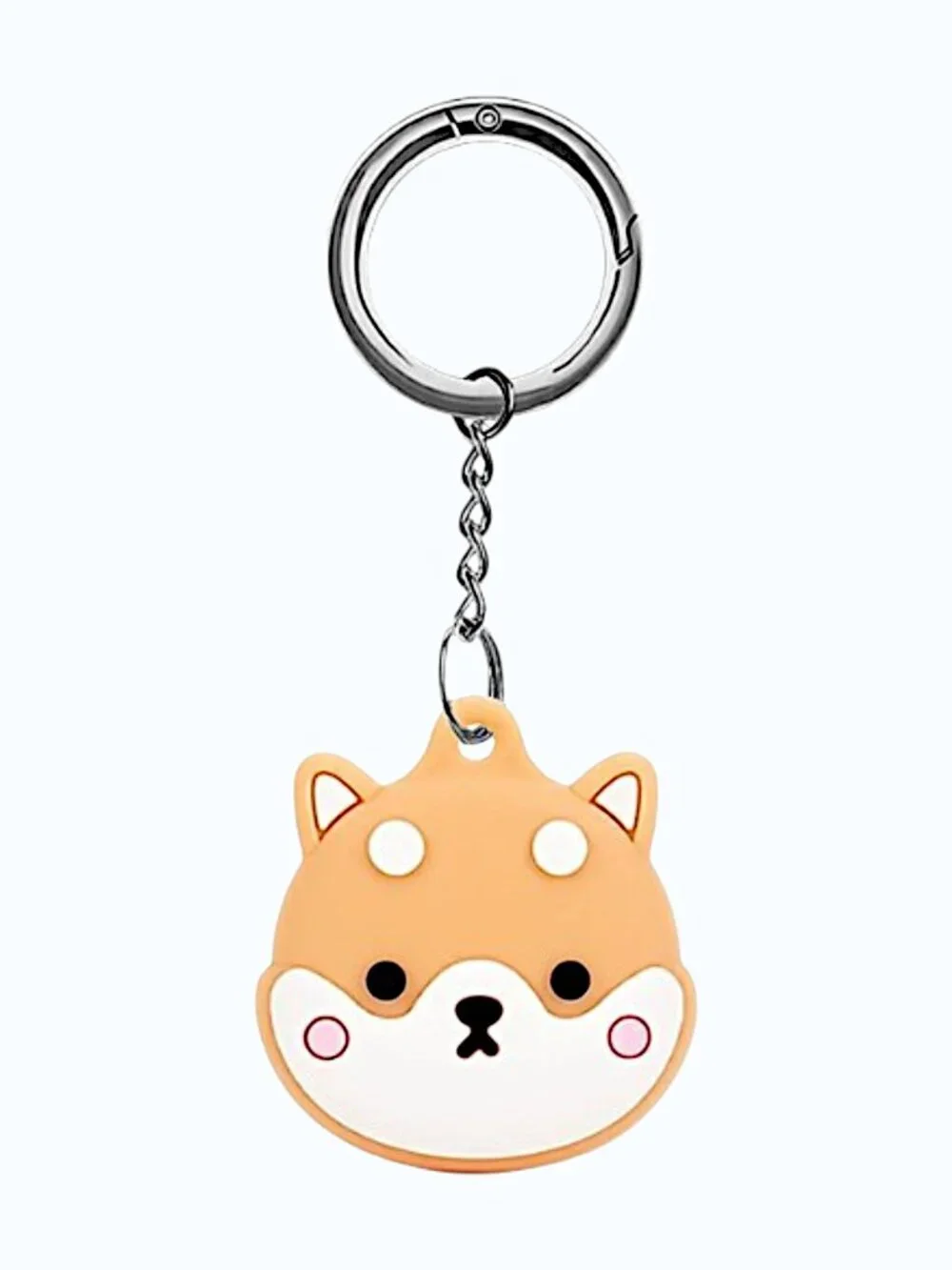AirTag Keychain Shiba Inu Silicone Protective Dog Case